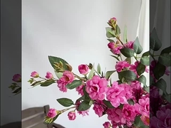 Künstliche Blüten, mehrköpfige Kamelienblüten, lange Zweige, künstliche Blüten