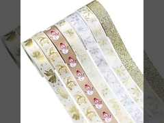 Goldene Weihnachtsbänder, Weihnachtskränze, Weihnachtsbäume, Bogen, Dekorationen, DIY Geschenkverpackungen,