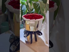 Spiegelveredeltes Blumenverpackungspapier, silbernes glänzendes Papier, wasserdichtes verdicktes Cellophane, DIY-Matte