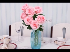 Simulierter Rosenstrauß, Seidenblume, Kunststoffblume, Fälschblume, Einzweigzimmerdekorationen