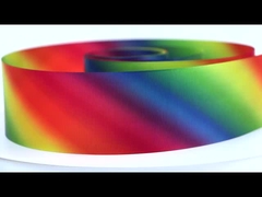 Meisida-Band Wärmeübertragung Druckdraht Gürtel Gradient Farbe Regenbogen Band angepasst Polyester