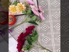 5 Pfingstblumen und Chrysanthemen künstliche Seidenblumen, künstliche Pfingstblumen, handgeführte Blumensträuße