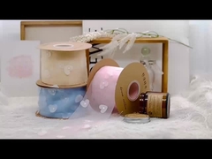 Schwerindustrie Pfirsichherz Stickerei Schnee Garne Bouquet Verpackung Makkarone Band Blumenladen Kuchen Sh