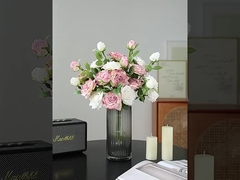Bionische Verbrannte Rose, künstliche Blume, Luxus-Wohnzimmer und Esstischblume, Blumenstrauß Dekoration