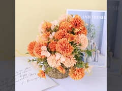 Künstliche Chrysanthemenkultur, Seidenblumen, Kamille, Fotoarrangement für das Wohnzimmer, Blume