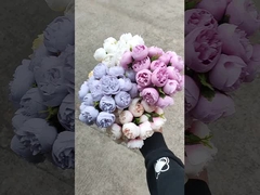 27-köpfige künstliche Blumenstrauß von Teerose, Lafite, künstliche Blumen Hochzeitsstrauß, Wohnkultur