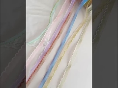 1cm Wellenrand Garne Band Blumenstrauß Blumenkrawatte Backen DIY handgefertigte Blumenverpackungsmaterialien