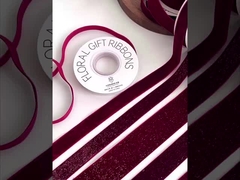 Rot-Serie feiner, funkelnder Samtband