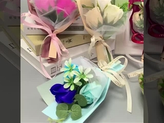 Valentinstag Mini-Bouquet, Rosenseife, ewige Blume, Aromatherapie Geschenkbox, DIY Souvenir GIF