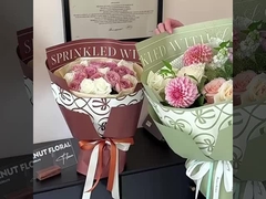 Kroxin-Serie englisches wasserdichtes Blumenverpackungspapier