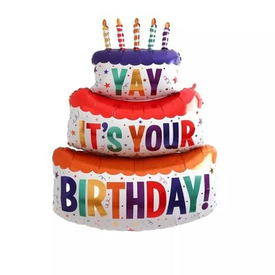 kaufen Kuchen-Thema-Aluminiumfolie-Ballone scherzt Spielwaren für Geburtstags-Party-Dekoration Online-Herstellung