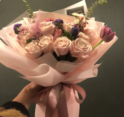 kaufen Koreanisches lichtdurchlässiges Plastikblumenstrauß-Geschenk-Packpapier für das Blumen-Verpacken online manufacture
