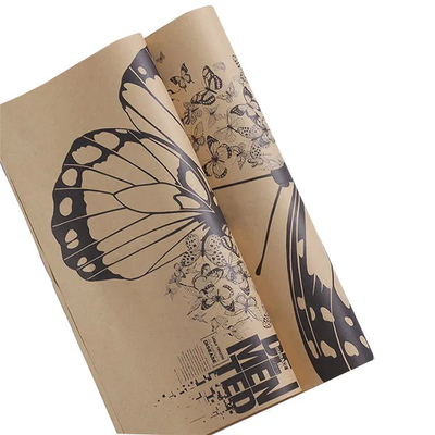 Ein guter Preis. Schmetterlingserie Blumenverpackungspapier 80 g Kraftpapier mit Logo Online