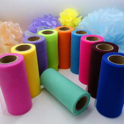 kaufen Multikolor Organza Material Roll für Dekoration 9gsm Online-Herstellung