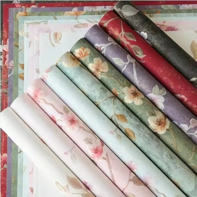 Ein guter Preis. hochwertiges Mischpulp-Gedrucktes Blumenverpackungspapier für chinesische Retro-Art-Drucke Online