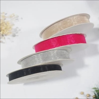 Ein guter Preis. Umweltfreundliches Organza-Band 196 Farboptionen für DIY-Geschenkverpackungen und Backdekorationen Online