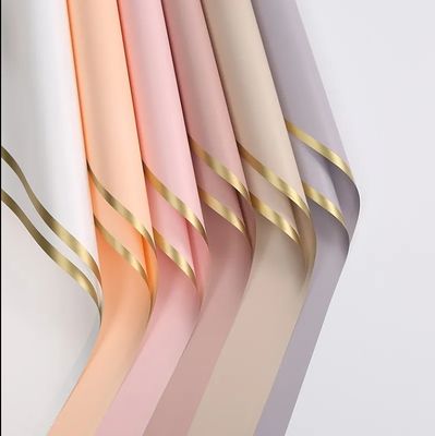 Ein guter Preis. 2024 Gold Edge Plastikblumenverpackungspapier Farbstoff Wasserdicht für frische Blumen Online