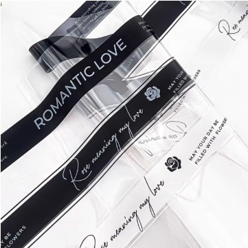Ein guter Preis. Lizhiran Internetberühmtheit romantisch englisch opp wasserdicht einfach Cellophane Bouquet Verpackungspapier Blumenverpackung Online