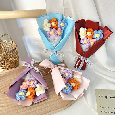 Ein guter Preis. Tag der Liebe Mini-Bouquet mit Wollrose Puff Blume in verschiedenen Farben Online