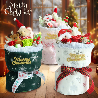 Ein guter Preis. Weihnachtsschmuck mit trockenen Blumen und Farben für den besonderen Tag der Freundin Online