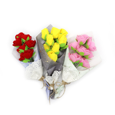 Ein guter Preis. 18x33cm Nichtgewebe Kinderhandgemachte Blumenstrauß perfekt für den Lehrertag und den Muttertag Online