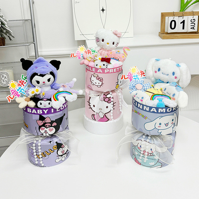 kaufen 1. Juni Plüschpuppen Bouquet Geschenk für Freundin und beste Freundin Schönes Geburtstagsgeschenk für Qixi Festival Endprodukt Abschlussgeschenk Großhandel aus Blumenladen online manufacture