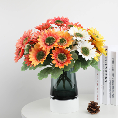 Ein guter Preis. 20x27cm künstlicher Sonnenblumenstrauß aus langlebigem Kunststoff für dauerhafte Schönheit Online