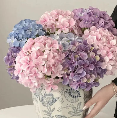 kaufen Heimdekoration Künstliche Blume Hortensien Restaurantdekoration Blumenarrangement Hochzeitsarrangement Große Hortensien Online-Herstellung