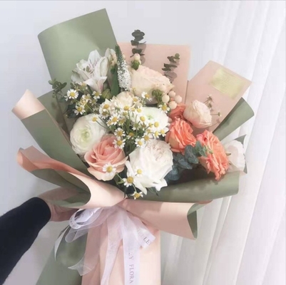 kaufen Hanfei-Papier zweifarbiges Blütenverpackungspapier, massivfarbiges Ouya-Papier, OPP-Bouquetmaterial, wasserdichte Blumenkunst, Hansu-Papierverpackung online manufacture
