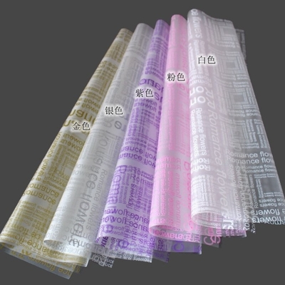 Ein guter Preis. Großhandel mit Mattepapier mit englischen Buchstaben, Geschenkaufpapier, halbtransparentes Glaspapier und Blumenmaterialien Online