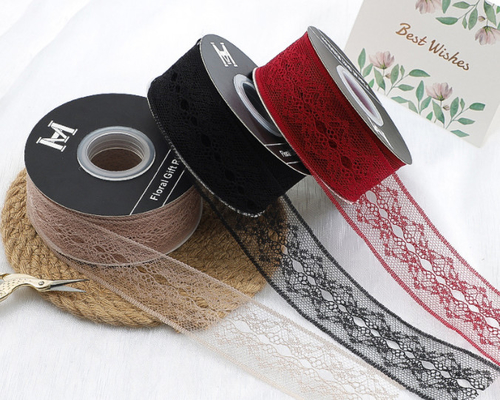 kaufen 4cm Spitzenband Rand Nylon Bouquet DIY Material Band Geschenkkuchen Backen Band Blumenverpackung Band online manufacture