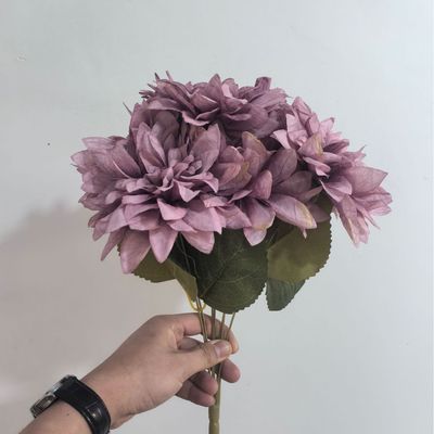 kaufen Dahlia-Seidenblüten-Shoot-Requisiten, Hochzeitstischdekoration Online-Herstellung