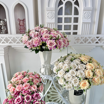 Ein guter Preis. Eis Herz Ecke Künstliche Blume Rose Hochzeitsfest Szene Dekoration Online