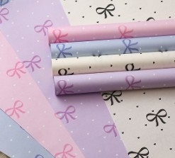 kaufen Polka-Dot-Bow-Kraftpapier-Bouquet-Verpackungspapier online manufacture