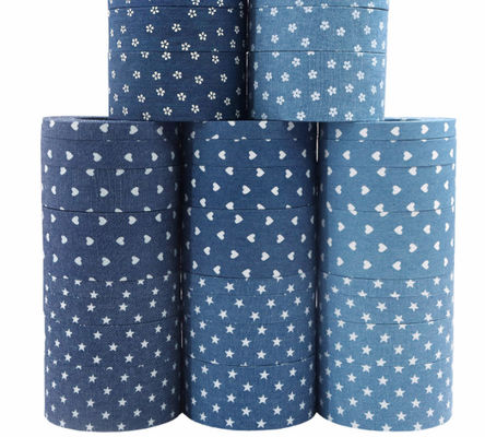 kaufen Liebe/fünfzackiger Stern/kleine Blume Cowboy Pressing Strip Webband Handgefertigt Bogen Haar Accessoires Haarklemm Material Band Online-Herstellung