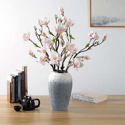 Ein guter Preis. Magnolia künstliche Blumen, Magnolia falsche Blumen, neue chinesische Wohnzimmerdekorationen für den Eingangssaal, Esstischdekoration Online