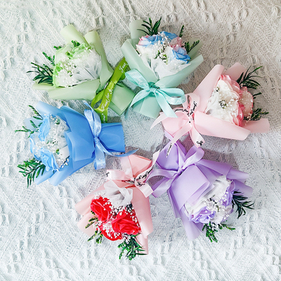 kaufen Seife Blume rote Rose Blumenstrauß für Freundin am Qixi Valentinstag Geburtstag Geschenk Auto Blumenstrauß online manufacture