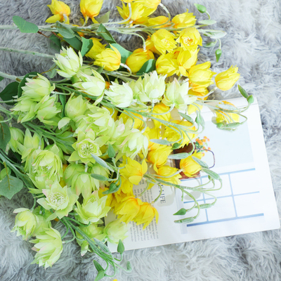 Ein guter Preis. Nordische hochwertige Simulationsblumen, Windklingeln, Seidenblumen, gefälschte Blumen, Wohnmöbel, Homestays, Wohnzimmer, Schreibtischblumenarrangements, Seidenblumen, Hochzeitsdekorationen Online