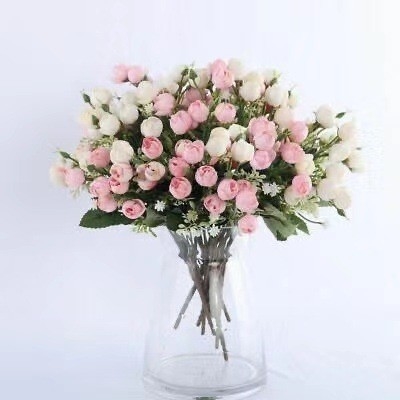 Ein guter Preis. DIY künstliche Rosenblumenknospen für die Hochzeitsdekoration und gefälschte Blumensträuße Online