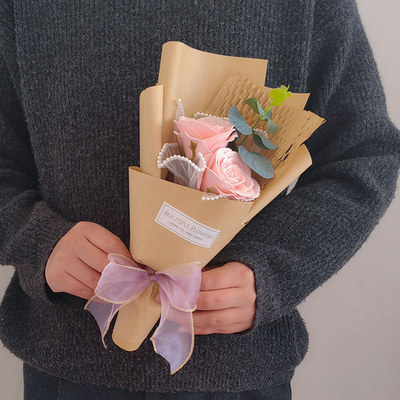 Ein guter Preis. Künstliche Rose, einseliger Seife, Nelke, ewige Blume, Festgeschenkdekoration Online
