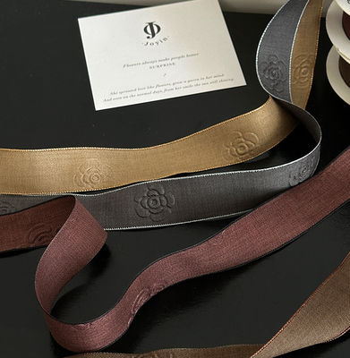 kaufen Leichtes Luxus 2,5 cm Camellia Blume Druckband Blumenstrauß Weaving Blumenladen DIY Handgefertigte Verpackungsmaterialien Online-Herstellung