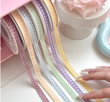 kaufen Spitze Sprunggitter Band Blumenbundel Bogen Krawatte Kuchen Backband Blumenkunst Handgefertigt DIY Material Online-Herstellung