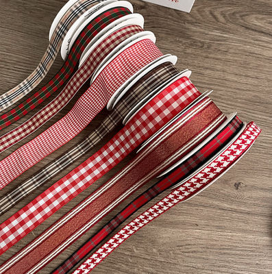 kaufen Weihnachtskrawatte im britischen Stil Fliederbänder Blumenstrauß Umweltschonendes Stoffband Handgemachte Blumen DIY Geschenkverpackungsmaterialien Online-Herstellung