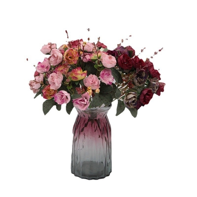 kaufen 21 Diamantrosen, 7 Gabeln Herbst Rose Bundle Dekoration, Hochzeits-Hausdekoration, Falschblumen online manufacture