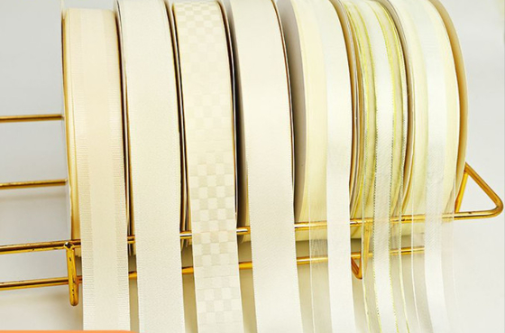 kaufen Supergroße Platte Beige Serie Band für DIY Handwerk Farbenfrohe Geburtstagskuchen Verpackung und Blumenstrauß Geschenkverpackung online manufacture
