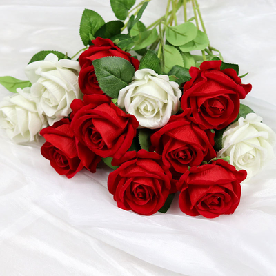 kaufen Valentine's Day New Swan Velvet Fabric Flower Packaging Paper Online-Herstellung