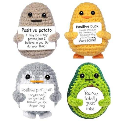 kaufen CXHP Handgehäkelter positiver Kartoffelplüsch aus Baumwolle, 10 x 8 x 5 cm, Geschenkspielzeug zum Stressabbau Online-Herstellung