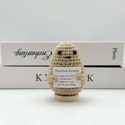 kaufen DIY Häkelkarikatur gefüllte Strickpuppe Handwerk Handgefertigte Nadel Wolle Kit Spielzeugpuppe für Kinder Online-Herstellung