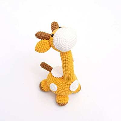 kaufen Handgefertigt Umweltschutzfreundliches Häkeln Giraffe Amigurumi Weichgefülltes Spielzeug Sicheres Plush Puppe Baby Heimdekor Geburtstagsgeschenke Online-Herstellung
