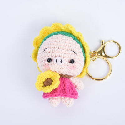 kaufen Hersteller, niedriger Preis, handgefertigtes Garn, gehäkeltes Tierspielzeug, Schlüsselanhänger, Häkeltiere, Strickpuppe, gefüllte Geschenke, Häkelpuppe Online-Herstellung
